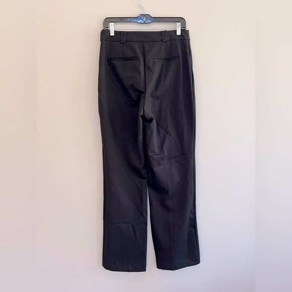 House of Harlow 1960 Wide Leg Button Front Patched Pockets Black Pants, 6 - Picture 6 of 7